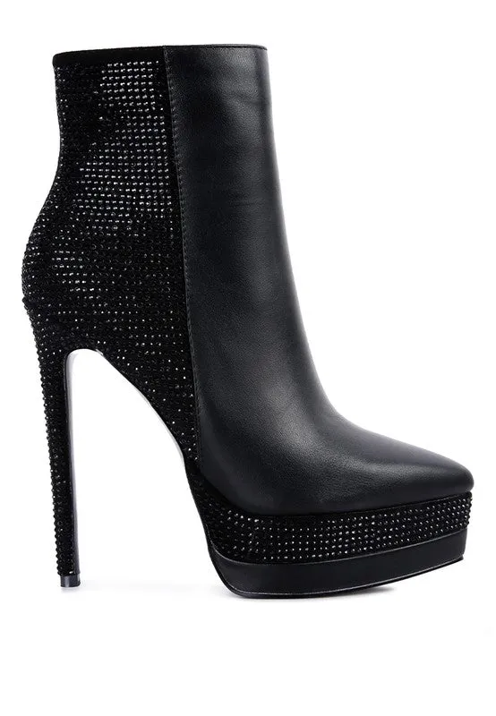 High Heeled Ankle Boots