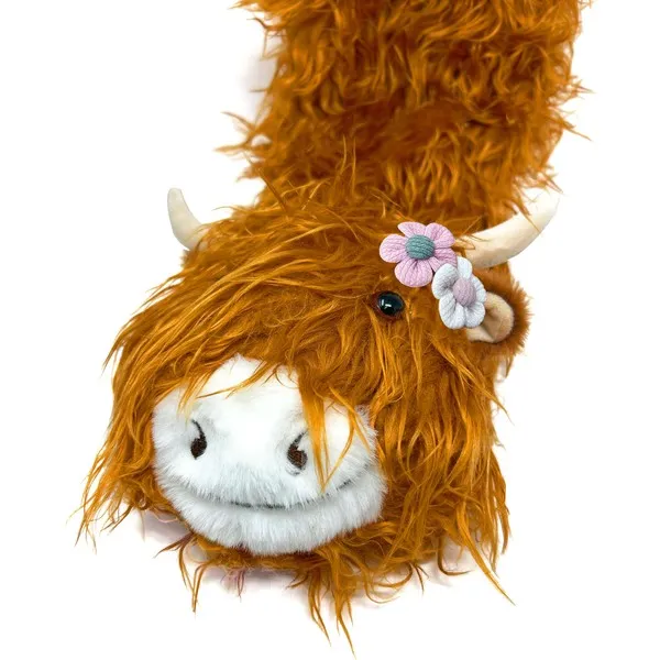 Highland Cattle- Kids' Plush Animal Slipper Socks