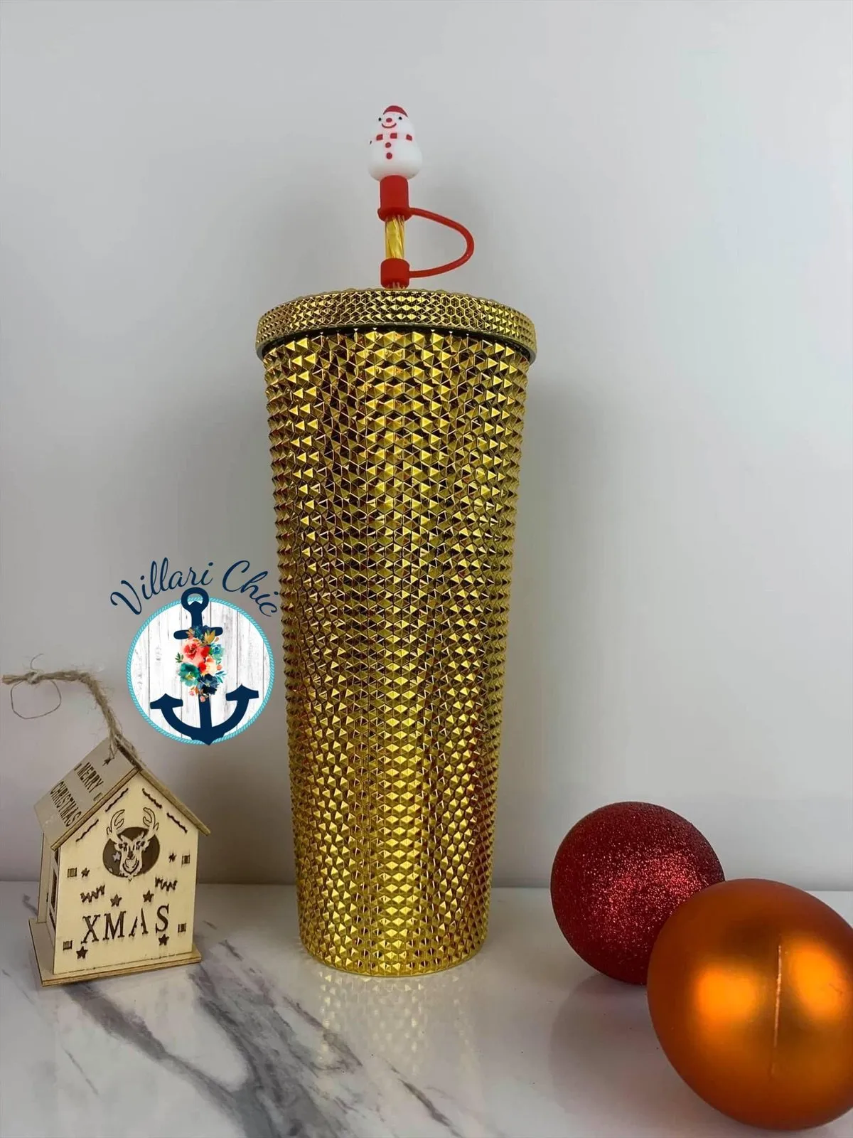Holiday Studded Tumbler -- Several Colors!