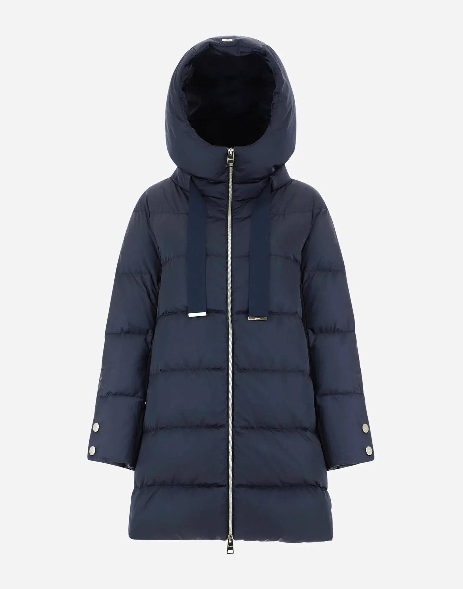 Hooded Satin A-Shape Jacket