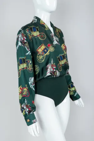 Horse & Carriage Print Bodysuit