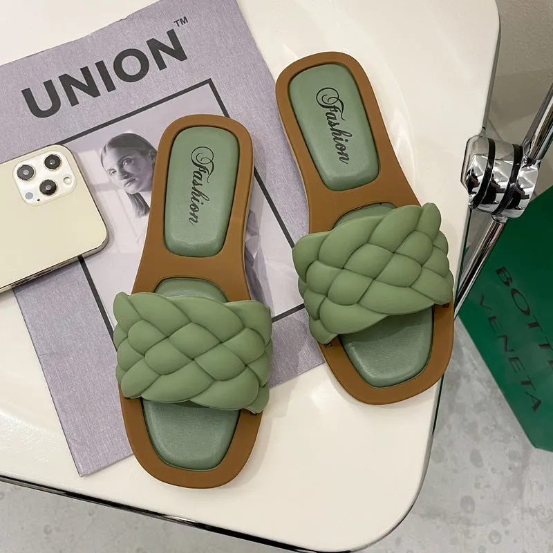 INSTOCK-Fashionable Outerwear Slippers for Women
