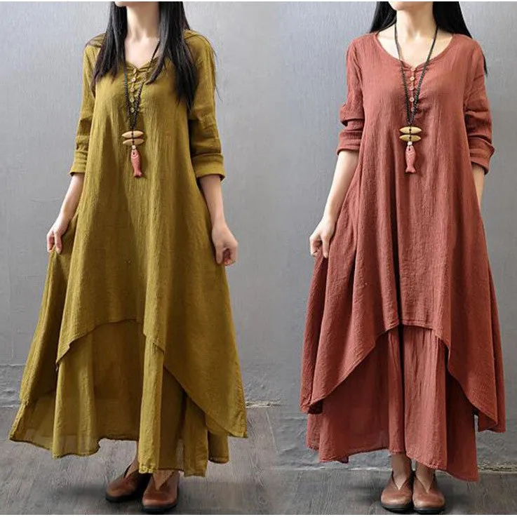 INSTOCK- New casual loose women's long skirt