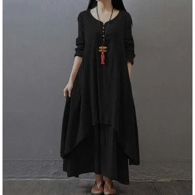 INSTOCK- New casual loose women's long skirt