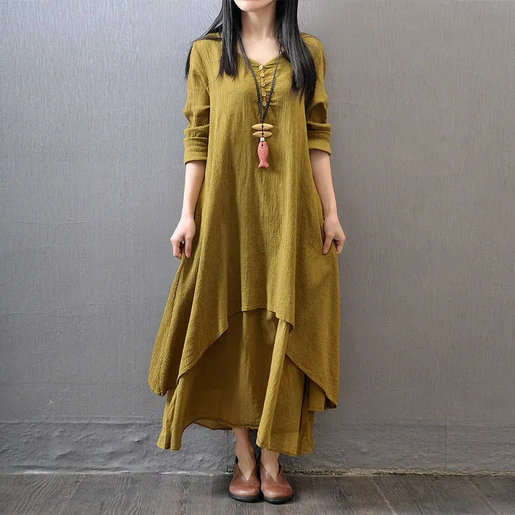 INSTOCK- New casual loose women's long skirt