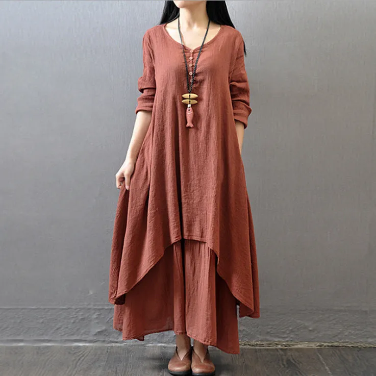 INSTOCK- New casual loose women's long skirt