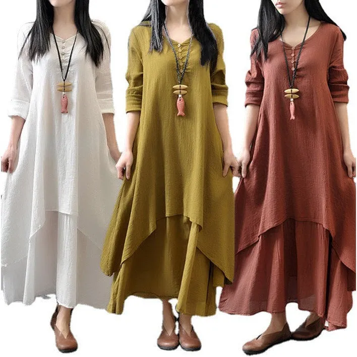 INSTOCK- New casual loose women's long skirt