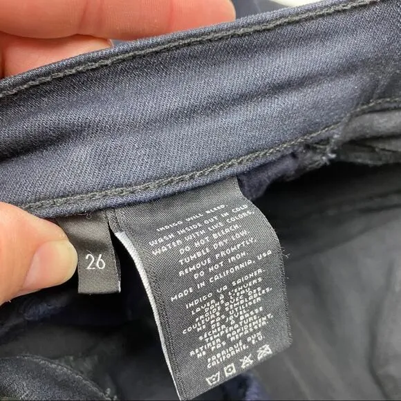 J Brand Skinny Jeans Blue Mercury Size 26 Raw Hem