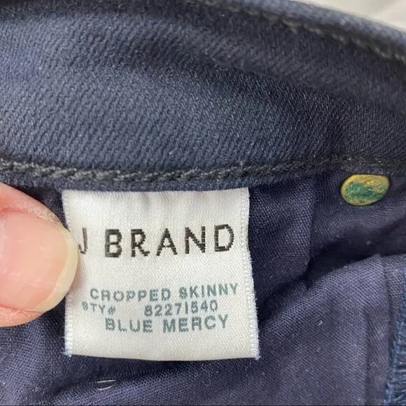 J Brand Skinny Jeans Blue Mercury Size 26 Raw Hem