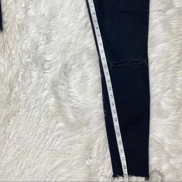 J Brand Skinny Jeans Blue Mercury Size 26 Raw Hem
