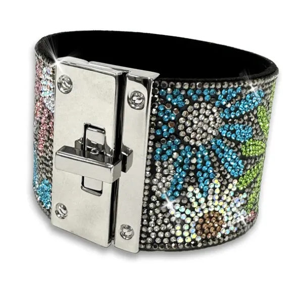 JKB436 - Flower Power Cuff Bracelet