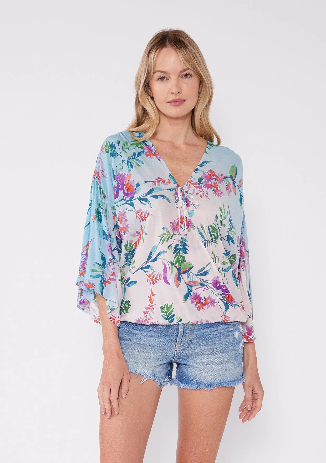 Jules Floral Surplice Top