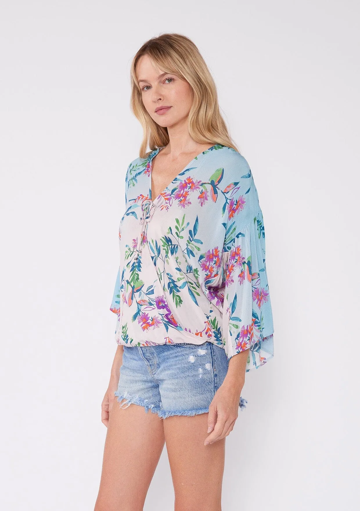 Jules Floral Surplice Top