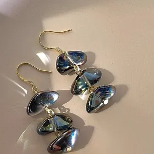 Just Lil Things  Black Drop Earrings jlt11521