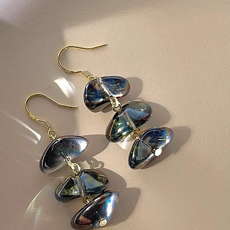 Just Lil Things  Black Drop Earrings jlt11521