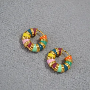Just Lil Things  Multi Color  Pin Earrings jlt11519