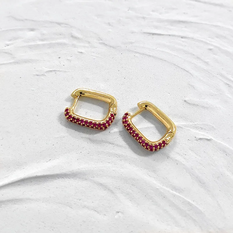 Just Lil Things PinK Hoop Earrings jlt11553