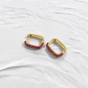 Just Lil Things PinK Hoop Earrings jlt11553