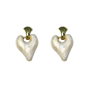 Just Lil Things  White Pin Earring jlt11640