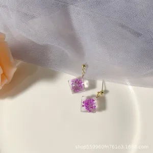 Just Lil Things White Pin Earrings jlt11582
