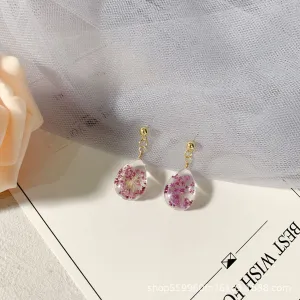 Just Lil Things White Pin Earrings jlt11584