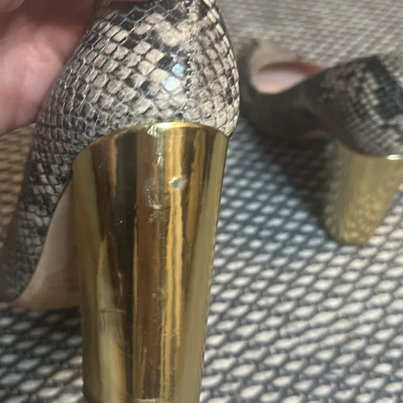 Kate spade snake print heels 8