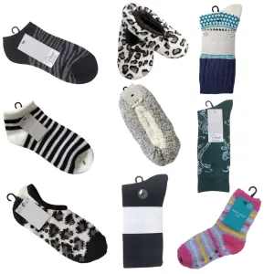 🧦Keep Feet Happy: West Loop Socks & Slippers Cozy Lot #4844 (100 units)