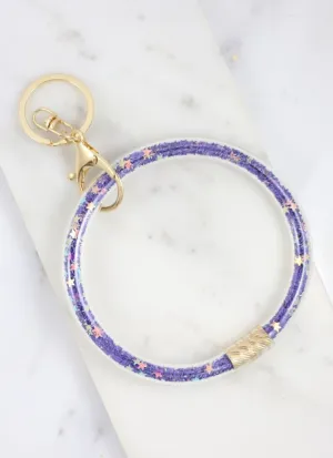 Keychain Bangle in Purple Star