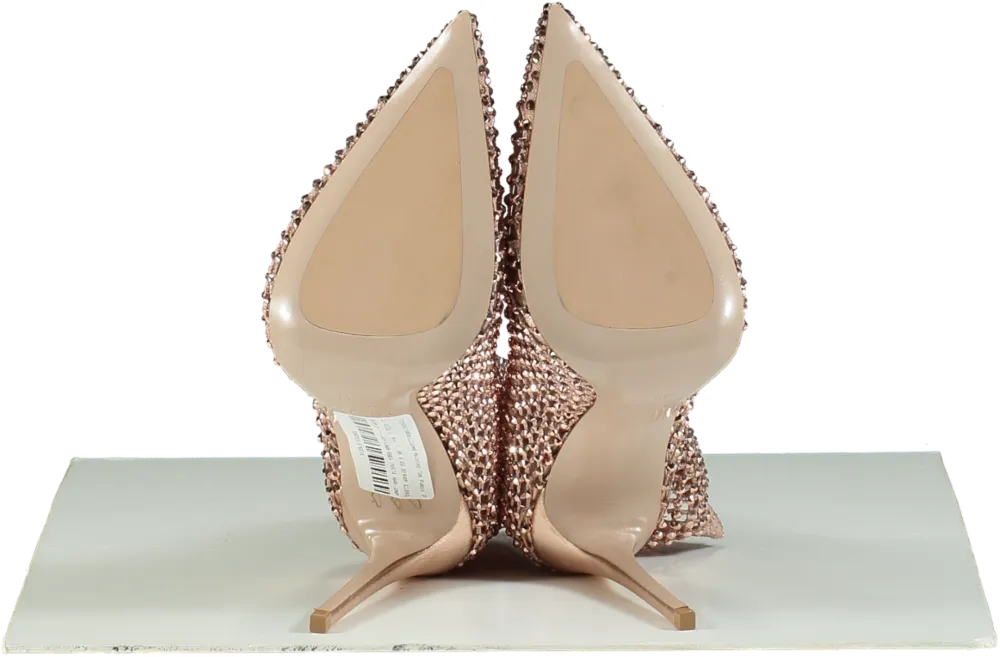 La Silla Pink Crystal Embellished Pointed Toe Pumps UK 6 EU 39 👠