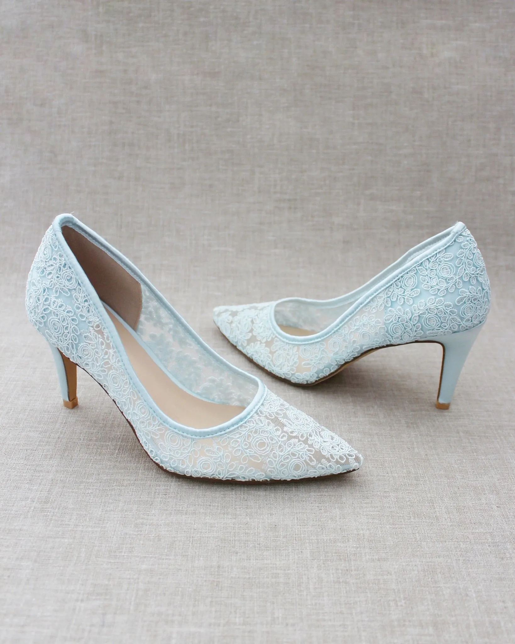 Lace Evening Pump