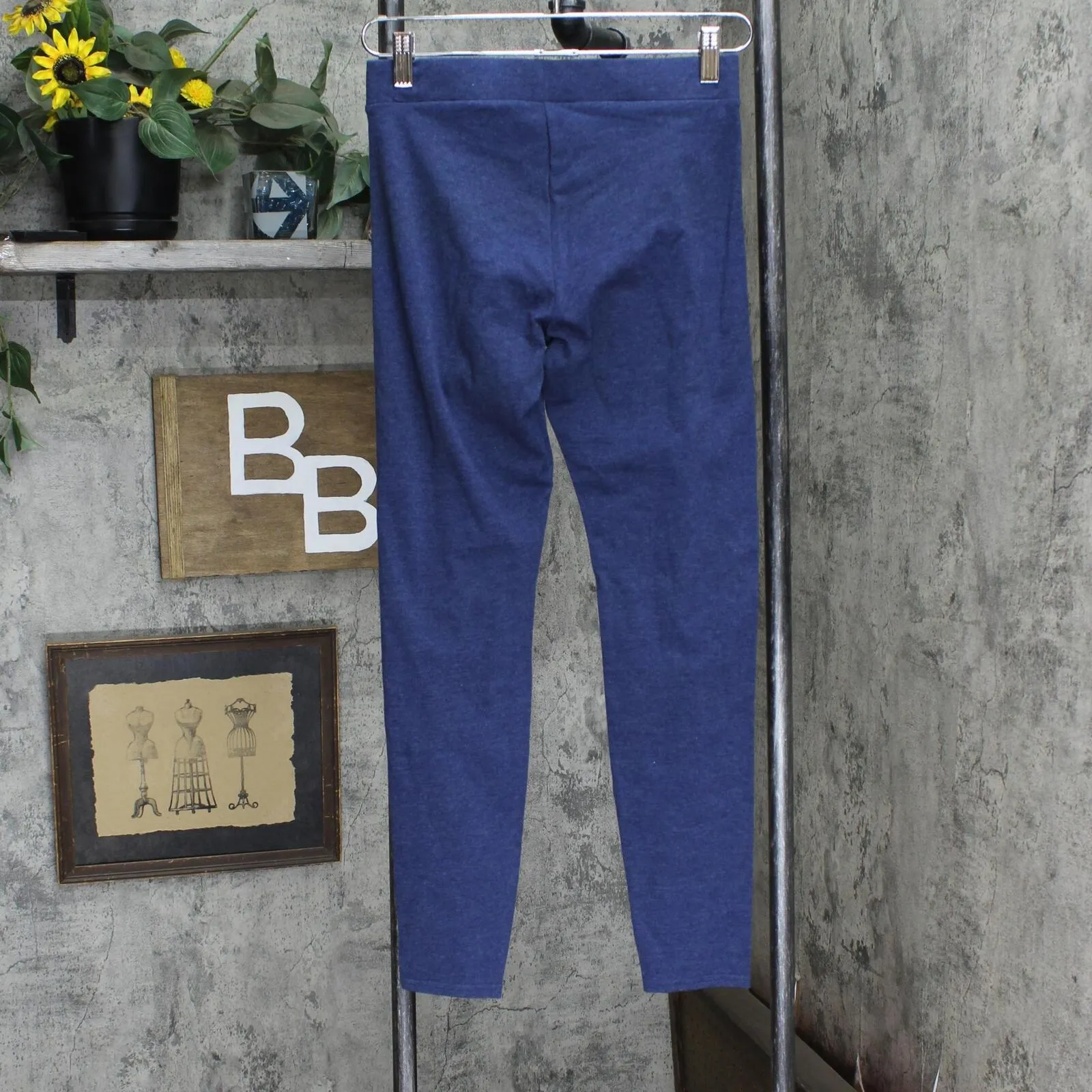 Lc Lauren Conrad Women's Mid Rise Leggings WL13J000RS Dark Blue S