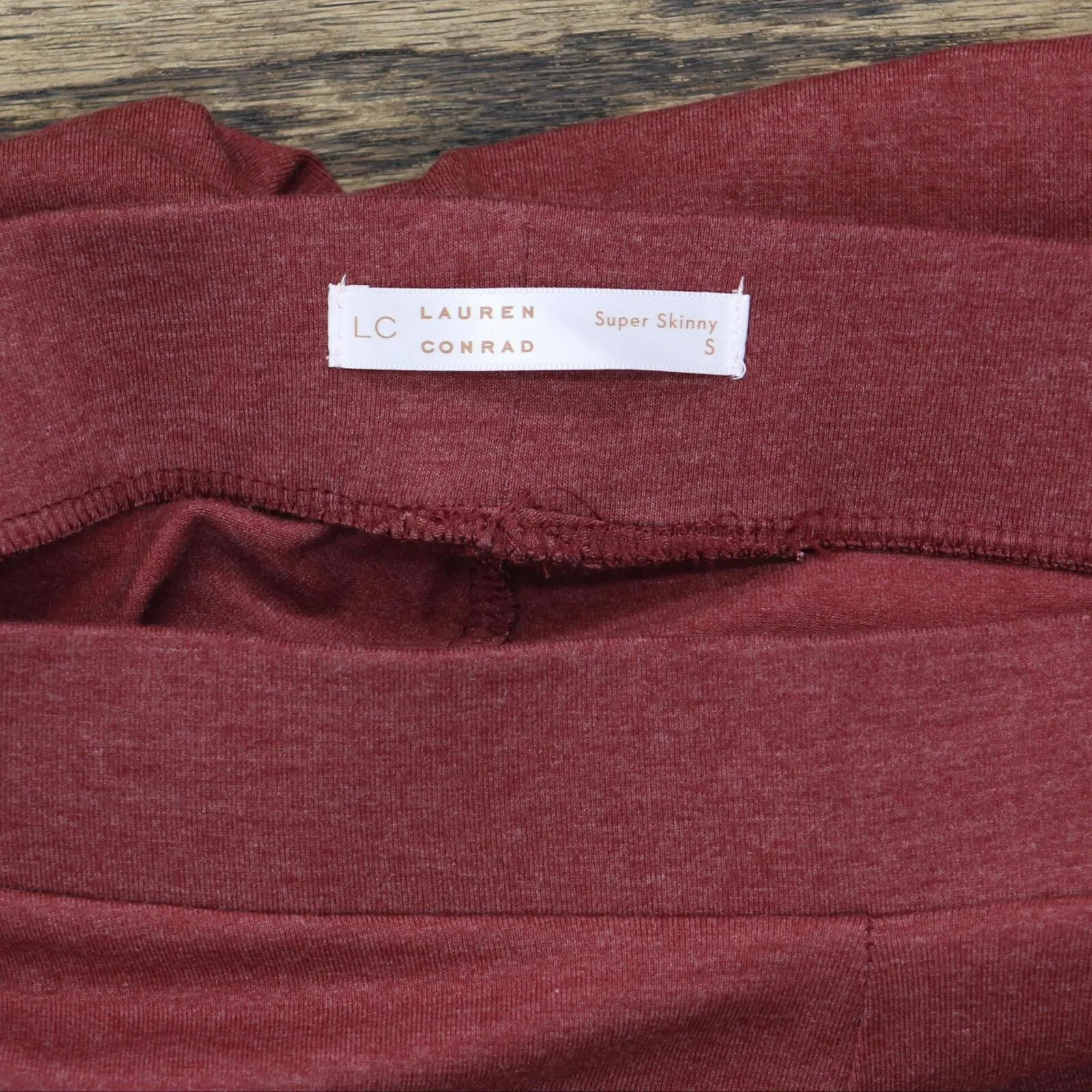 Lc Lauren Conrad Women's Mid Rise Leggings WL13J000RS Red S