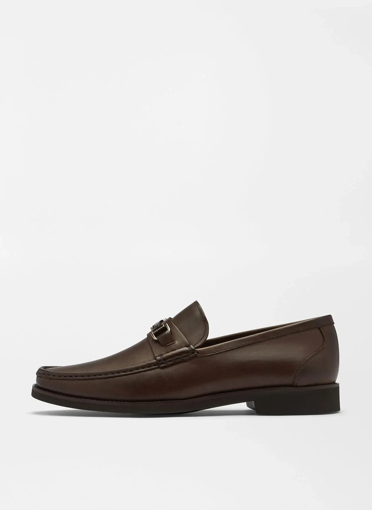 Leather Bit Loafer by Peter Millar - Brown