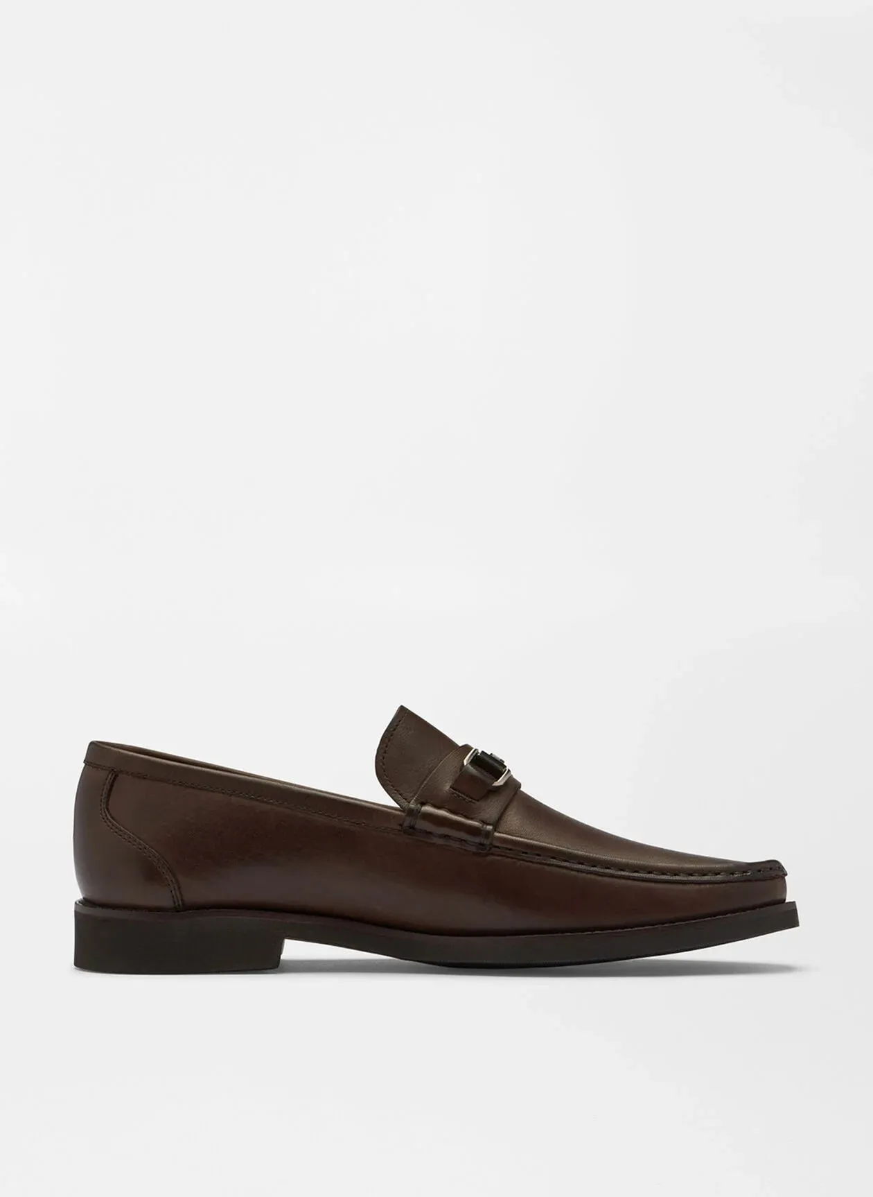 Leather Bit Loafer by Peter Millar - Brown