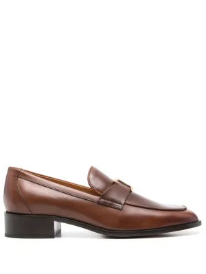 Leather loafers