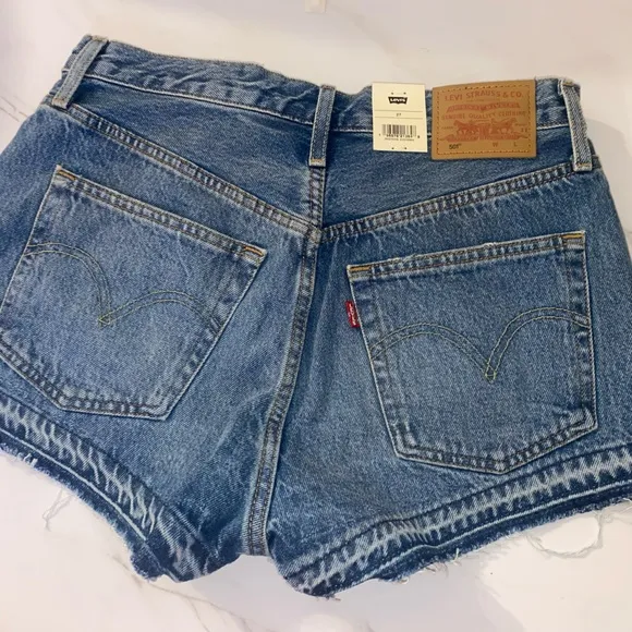 Levi's 501 shorts Women's Blue Denim jean Shorts