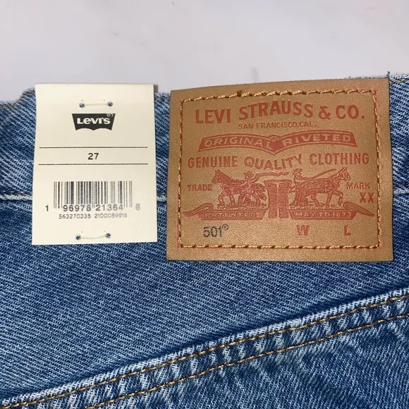 Levi's 501 shorts Women's Blue Denim jean Shorts