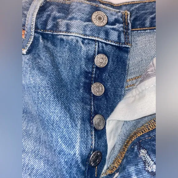 Levi's 501 shorts Women's Blue Denim jean Shorts