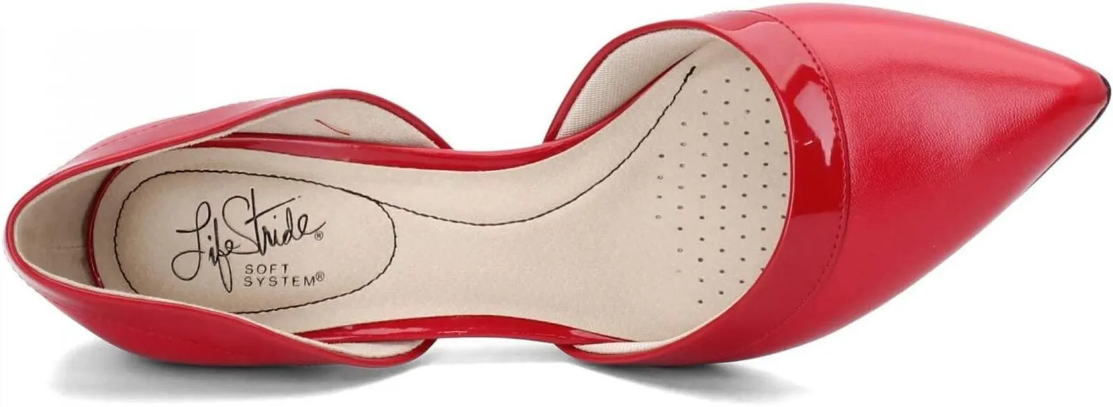 Lifestride Women's SALDANA Heels Shoe F4444S1 Fire Red 7.5M