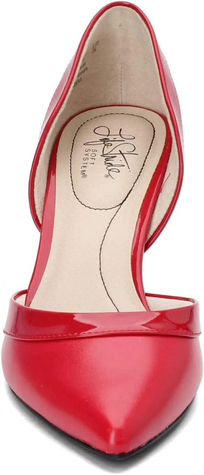 Lifestride Women's SALDANA Heels Shoe F4444S1 Fire Red 7.5M