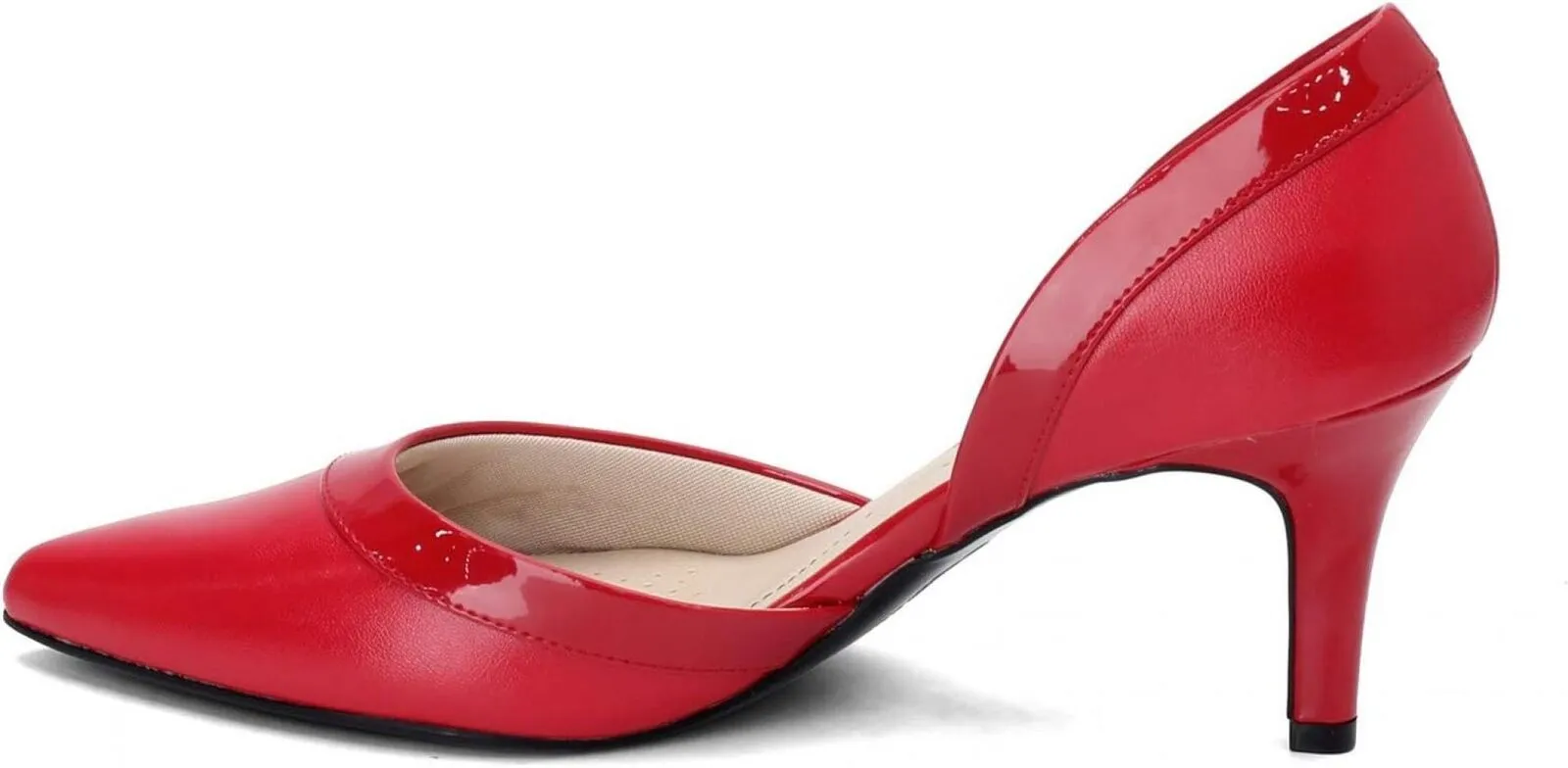 Lifestride Women's SALDANA Heels Shoe F4444S1 Fire Red 7.5M