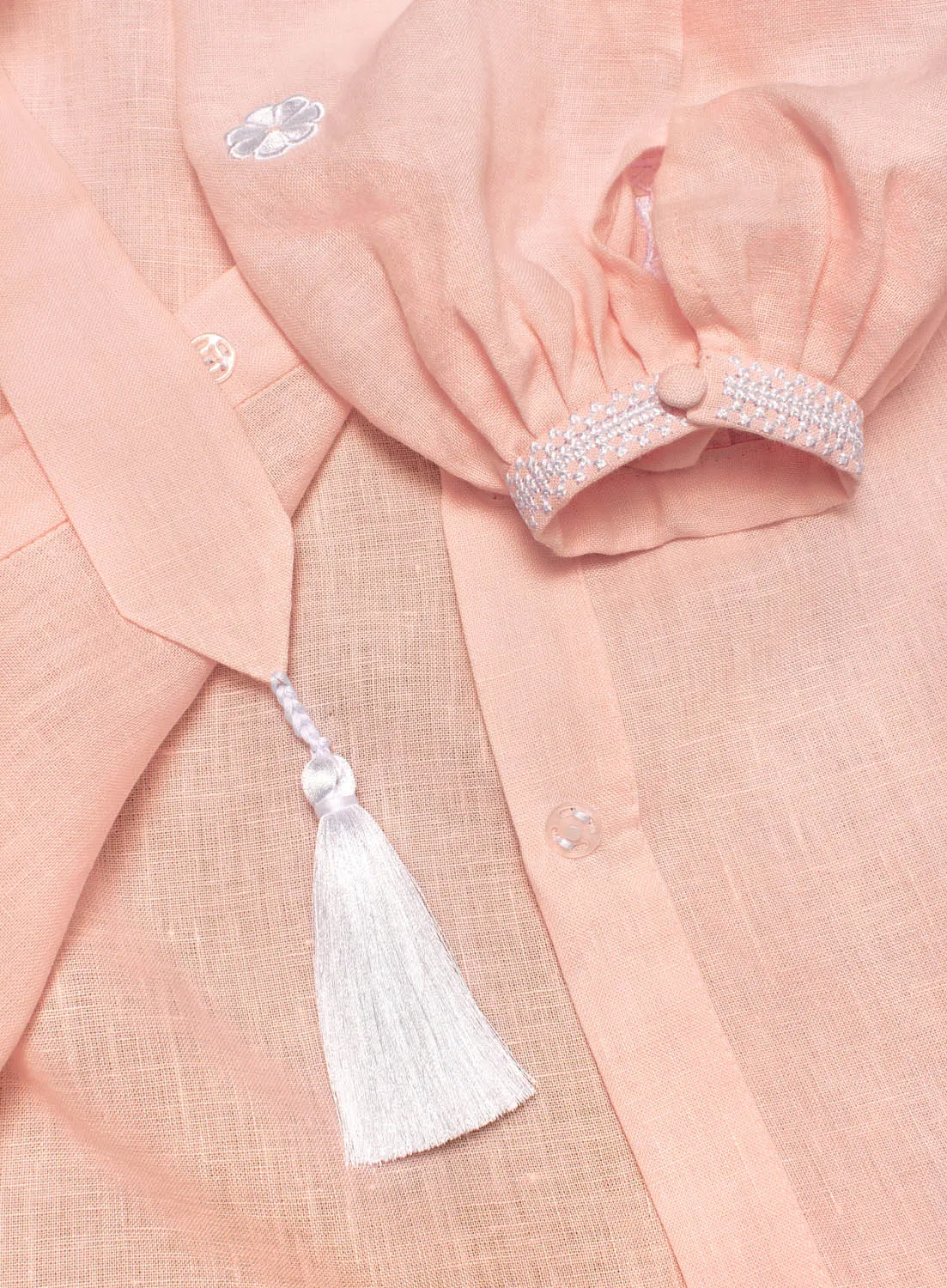 Light pink Boho style Kaftan