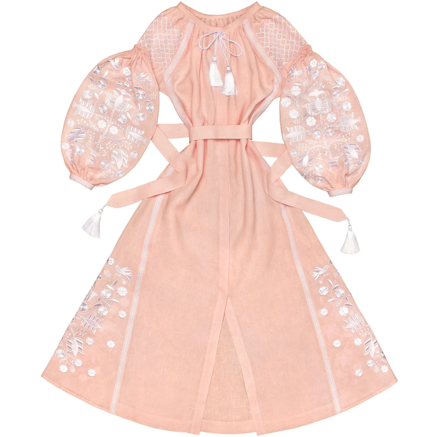 Light pink Boho style Kaftan