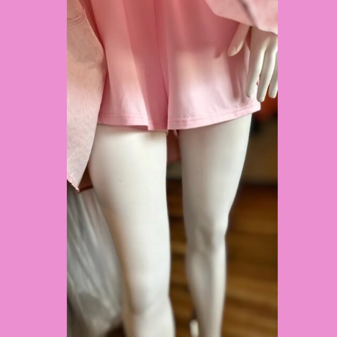 Light pink short sleeve dress