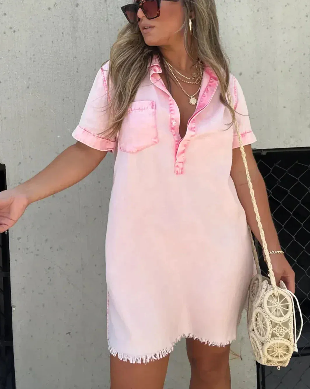 Linda - Denim Shirt Dress