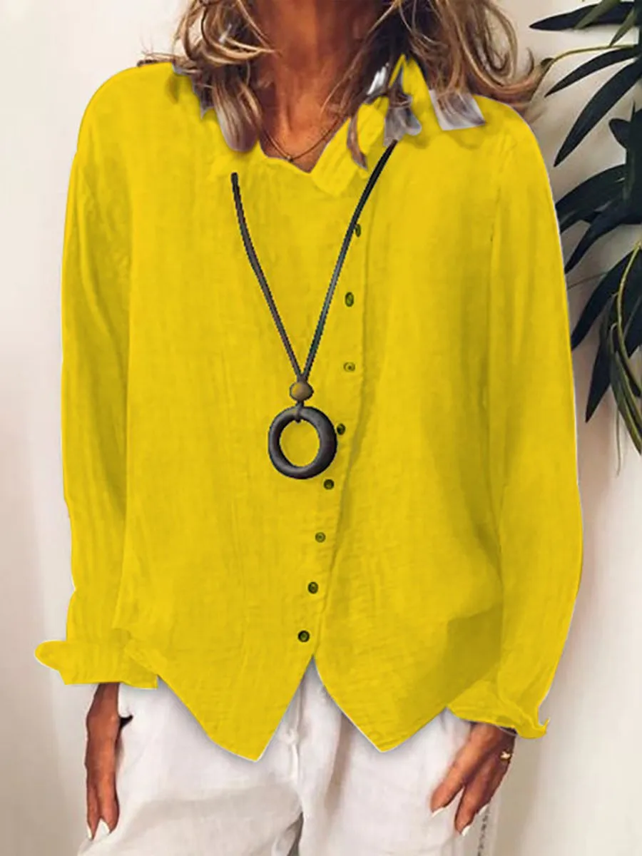Linen Belle™ | Women's Casual Long Shirt | Cotton-Linen Blend, Breathable Fabric & Relaxed Fit