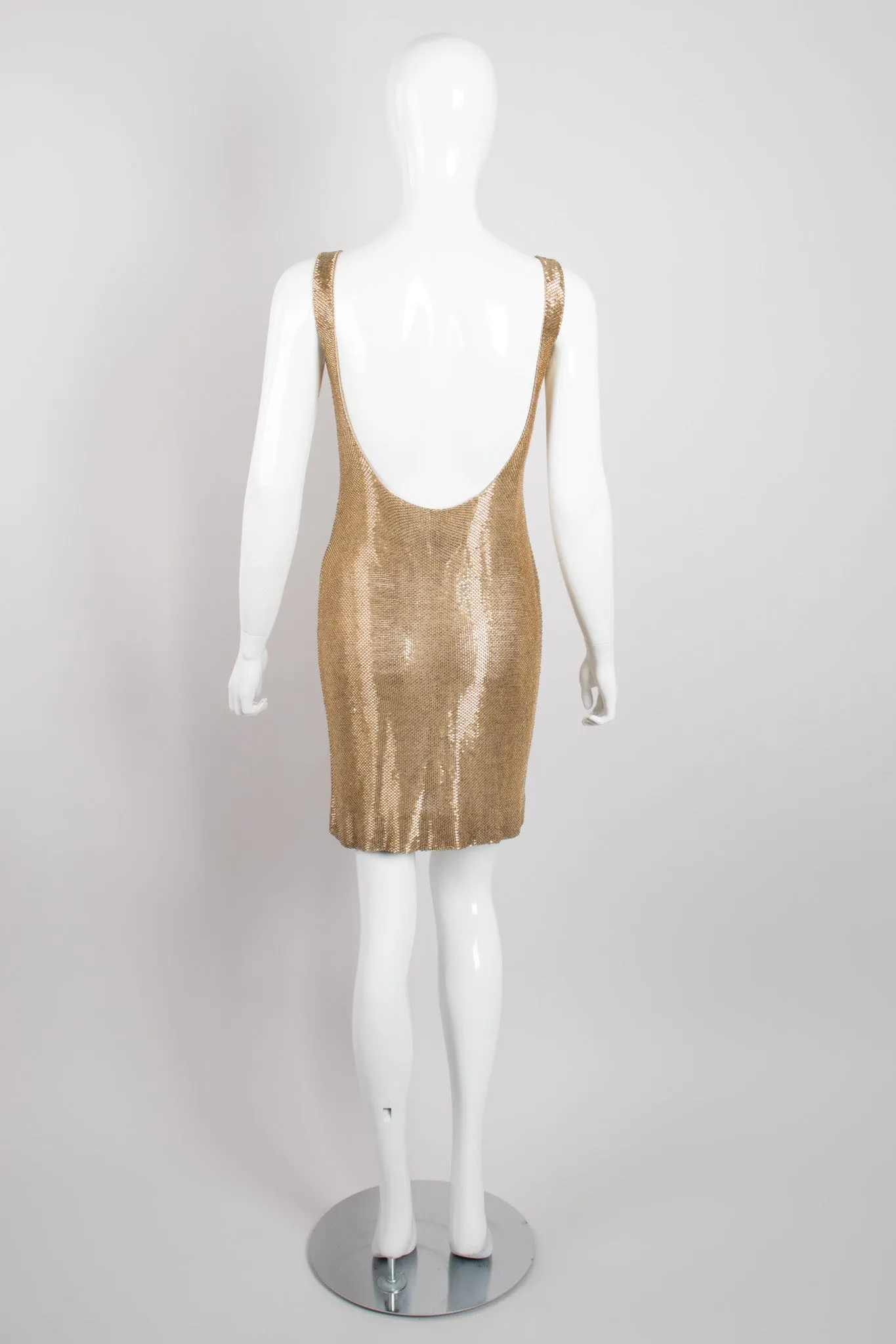 Liquid Gold Beaded Cocktail Dress