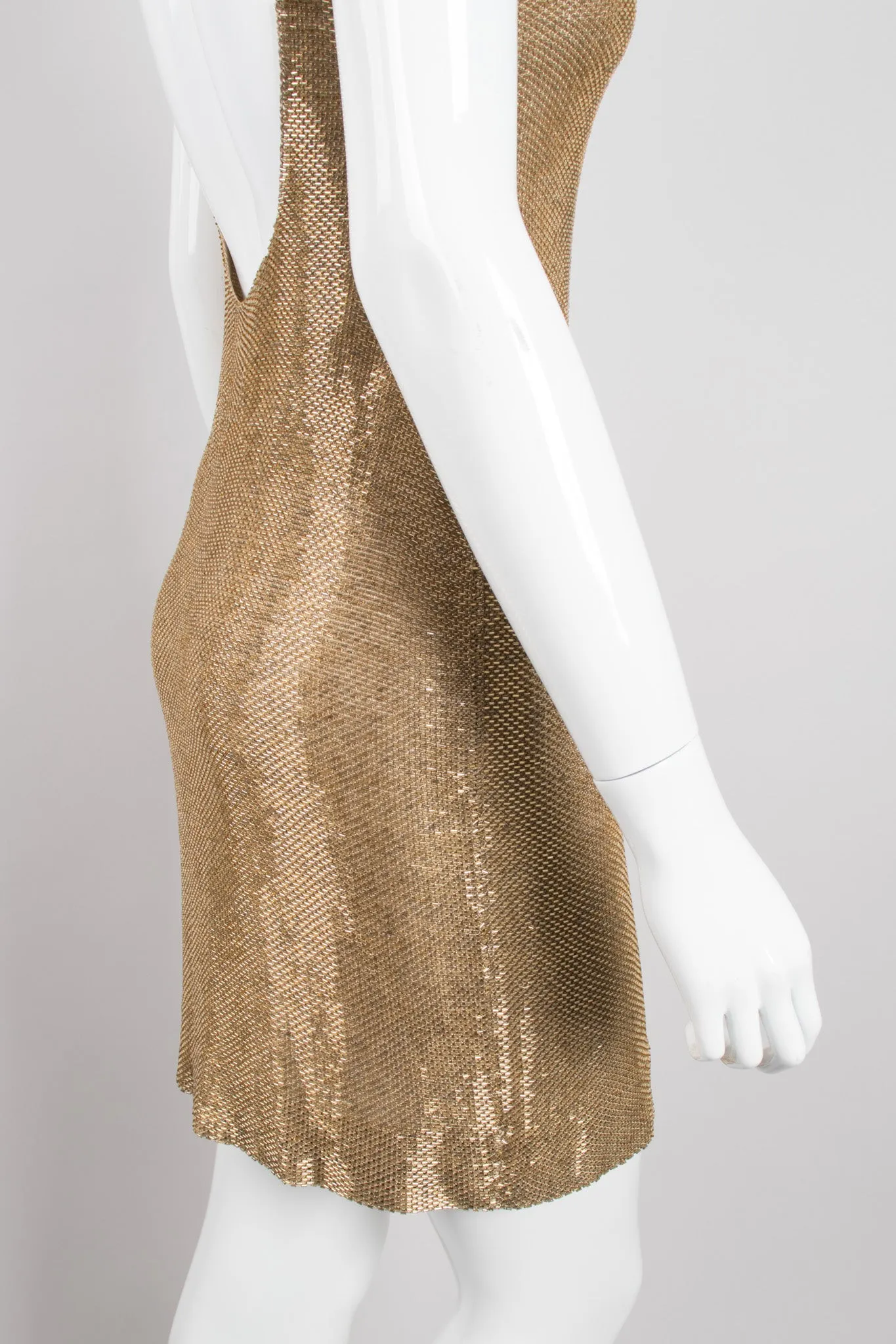 Liquid Gold Beaded Cocktail Dress