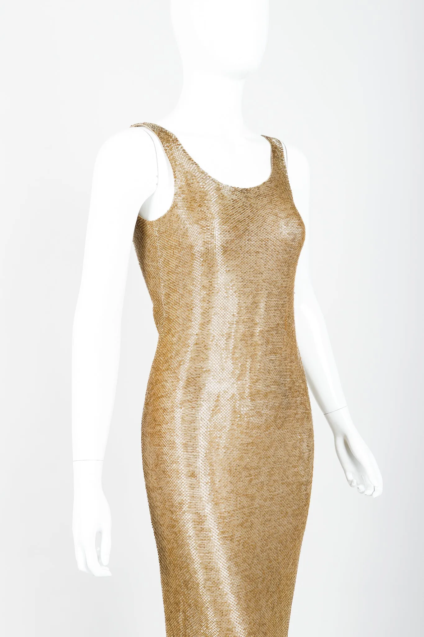 Liquid Gold Beaded Gown