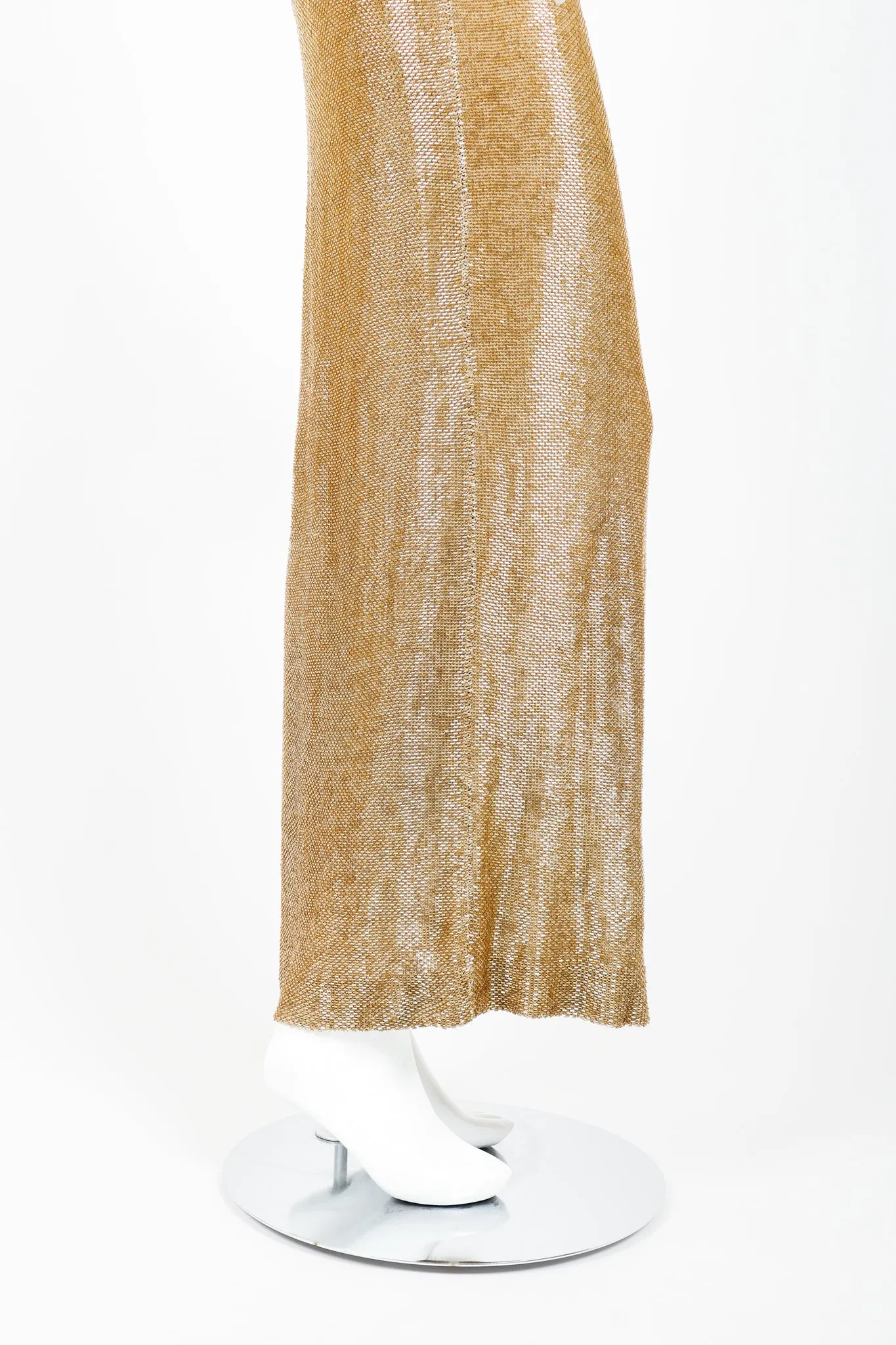 Liquid Gold Beaded Gown